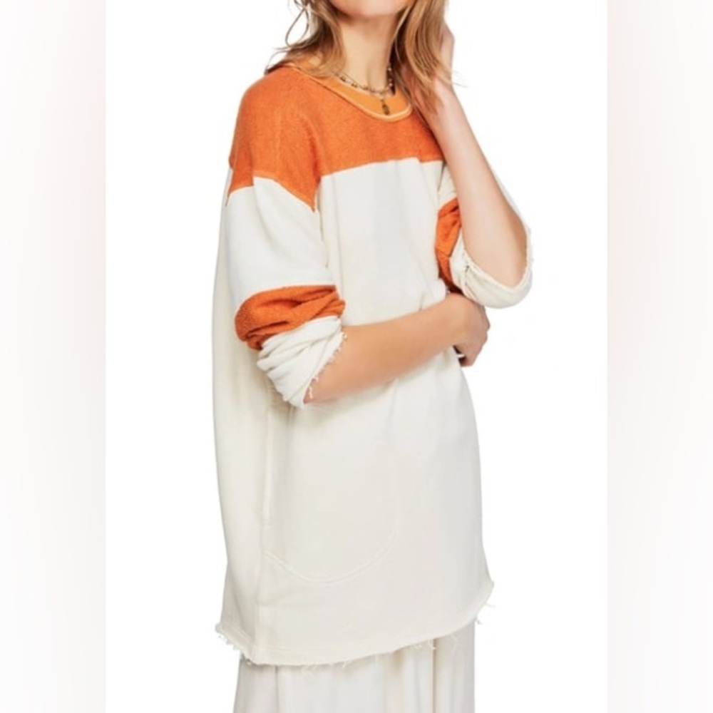 NWT FREE PEOPLE Jordan Pullover In Ivory size S
